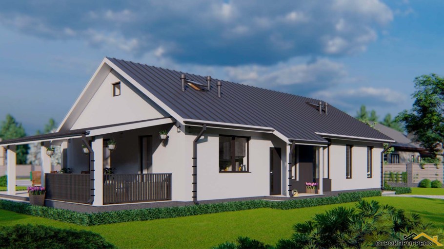 Современные одноэтажные дома