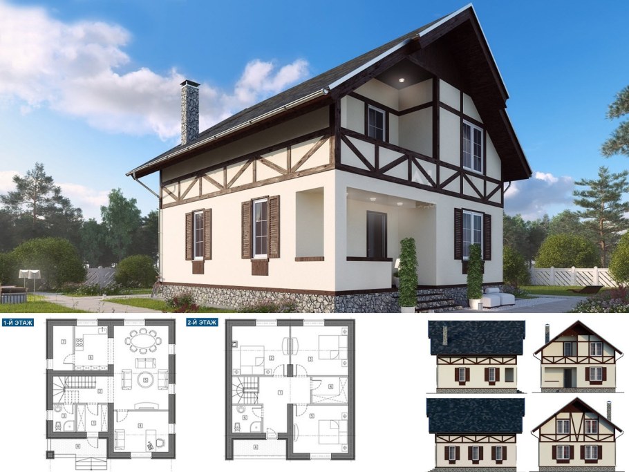 Планировка дома 120кв с мансардой