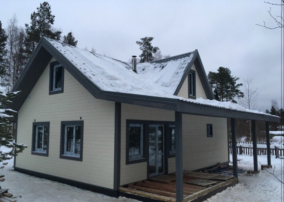 Одноэтажный каркасный дом 100 кв.м