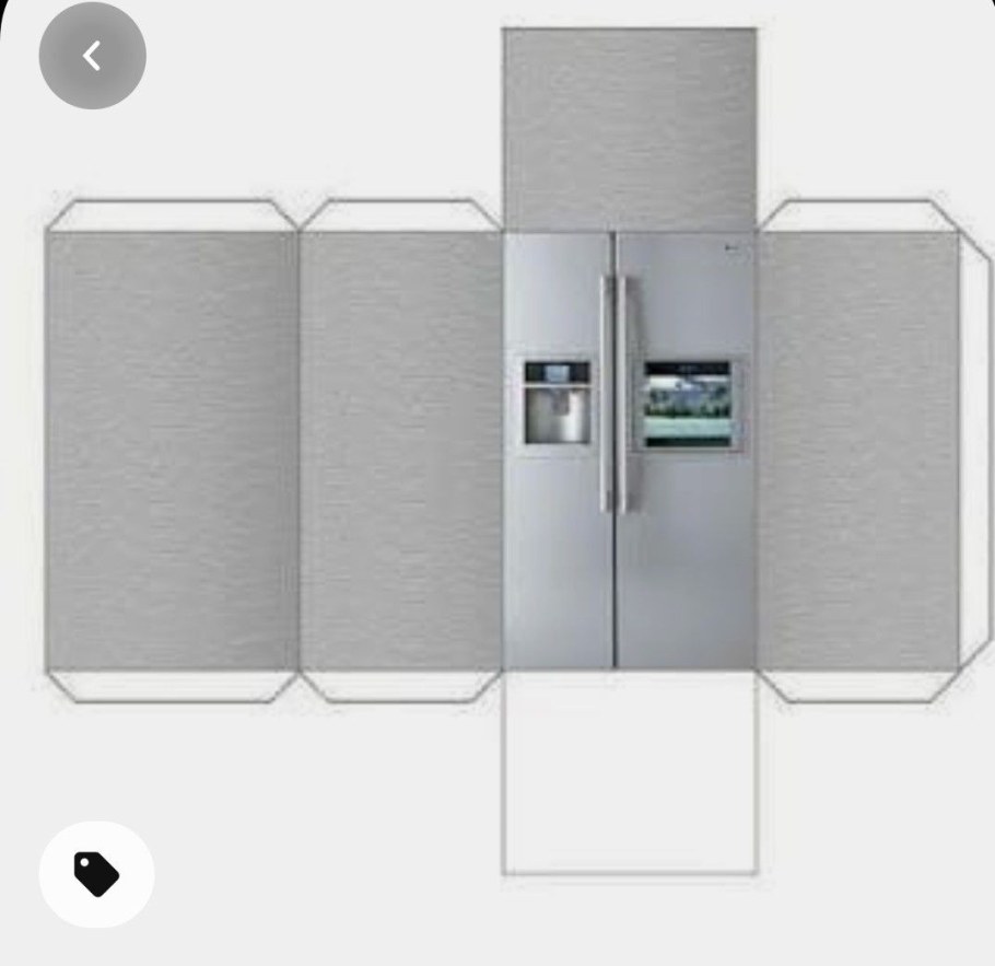 Развертка мебели для кукол кухня