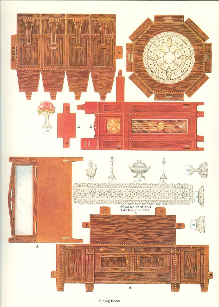 Мебель для бумажных кукол