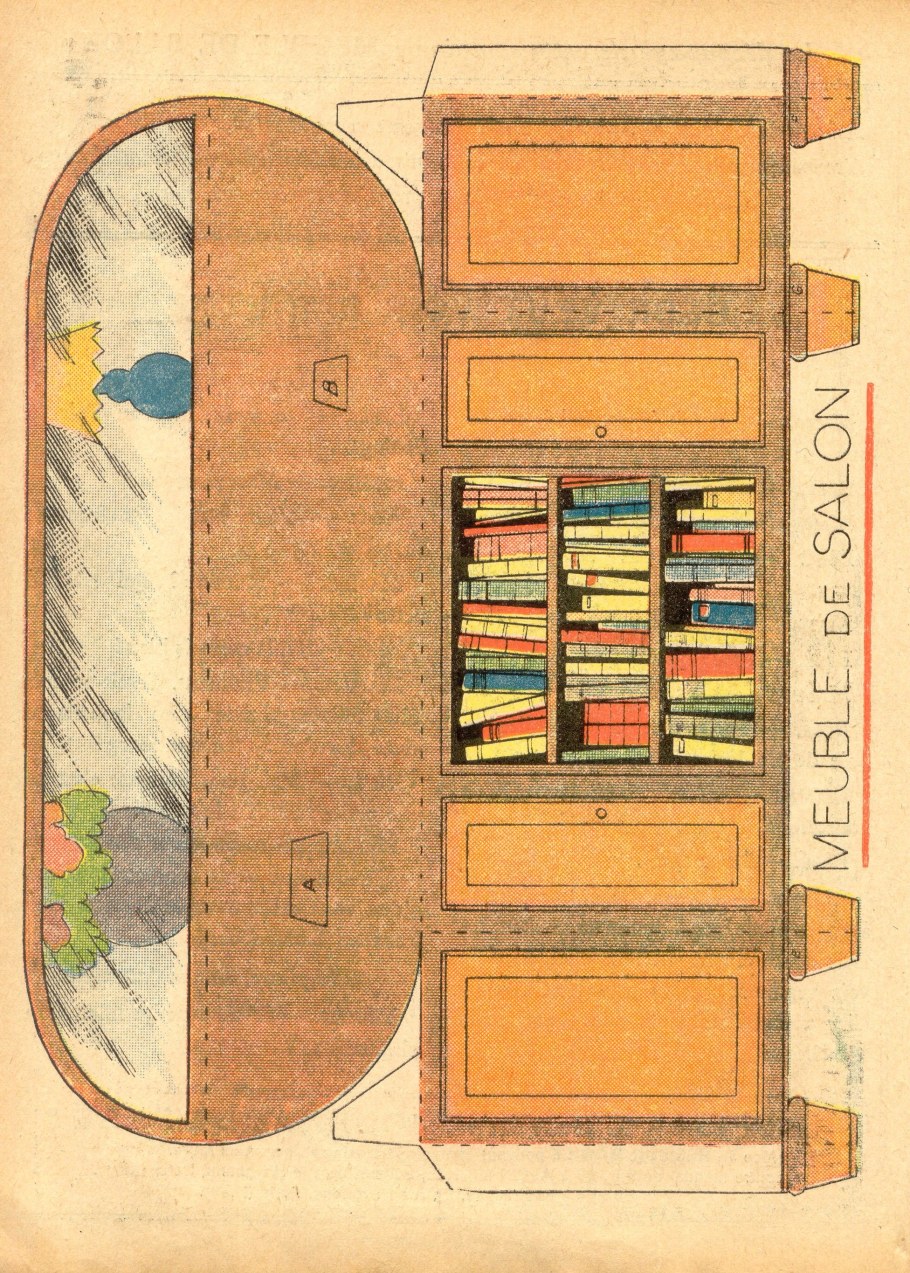 Картонный шкаф для кукол