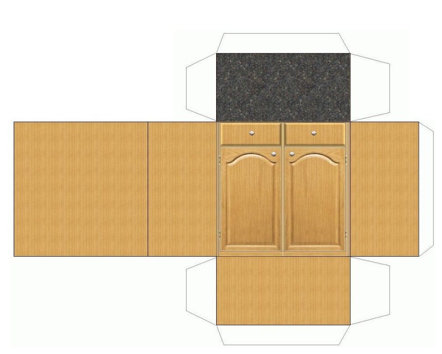 Картонная мебель для кукол