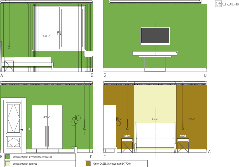 Развертка комнаты