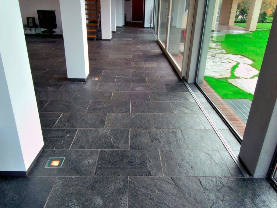 Черный сланец Сильвер грей