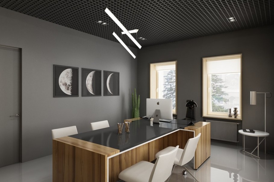 Дизайнерский интерьер офиса
