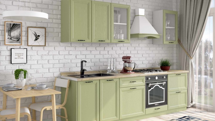 Кухня модульная Роял Вуд голубая