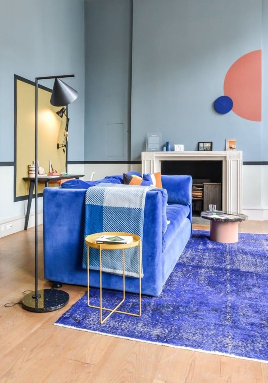 Синий интерьер