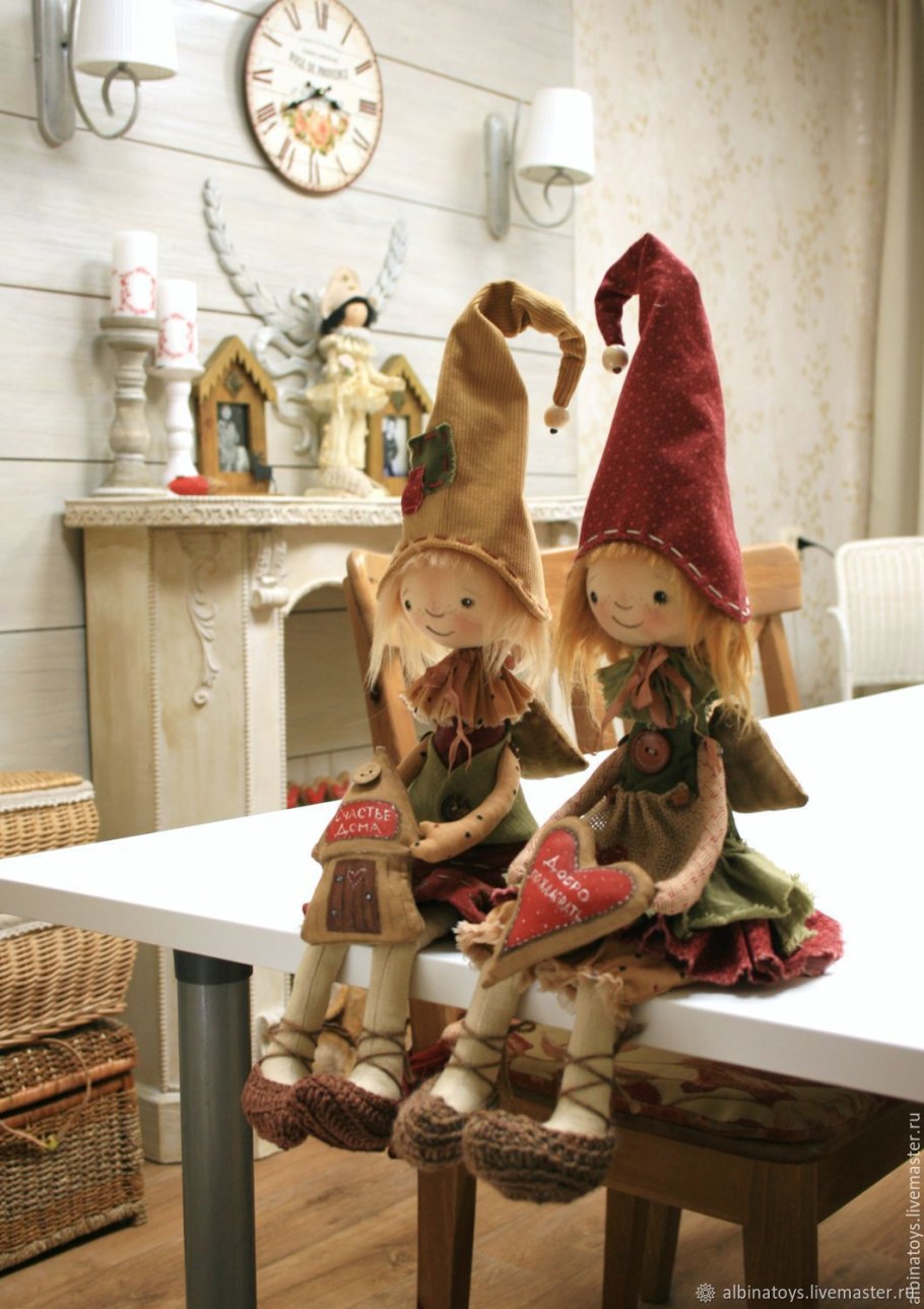 Домовой Гном текстильная чердачная кукла