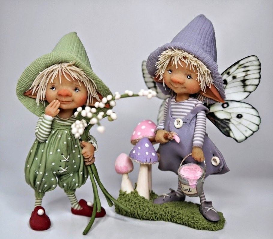 Диана Беккер куклы Гномы Эльфики