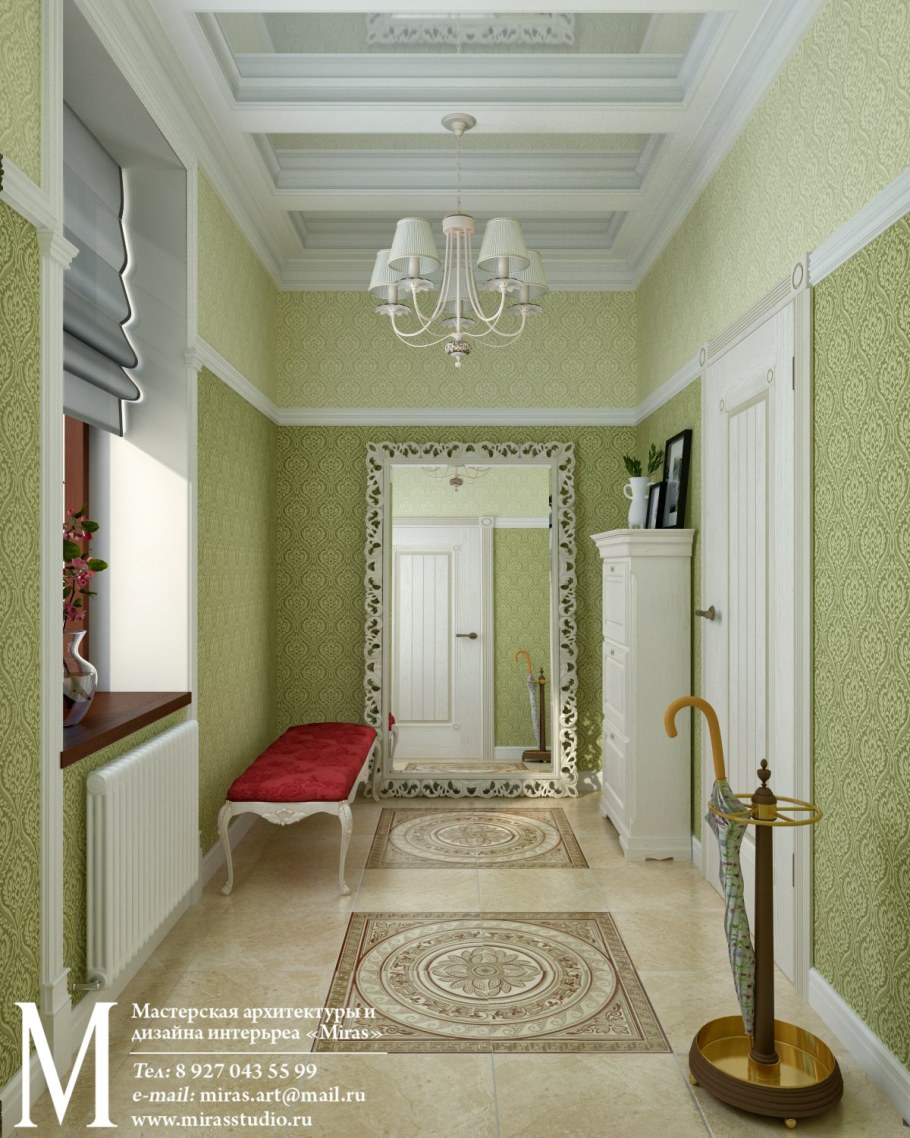 Интерьер прихожей тамбура