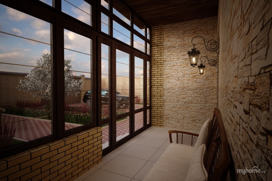 Отделка холодного коридора в частном доме