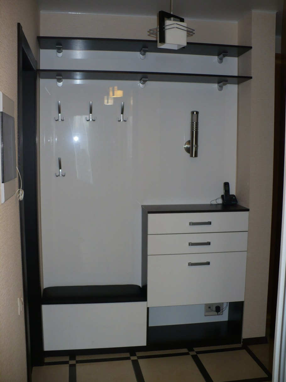 Прихожая Вегас венге белый глянец