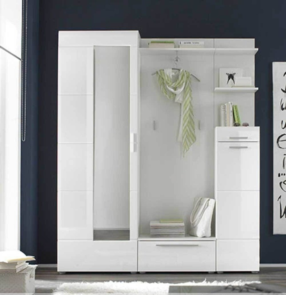 Прихожая белая роза 8 Италия глянцевая