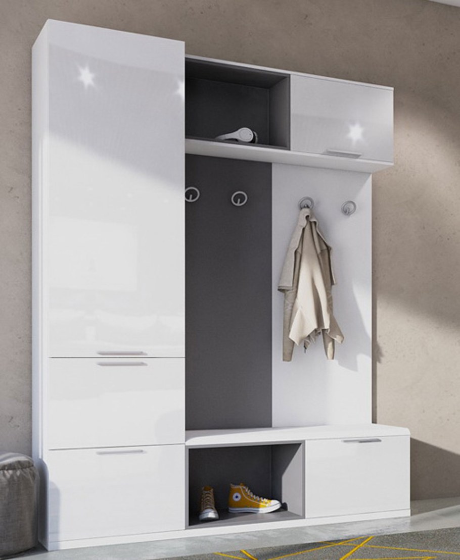 Прихожая Мартин Atelier белый глянец