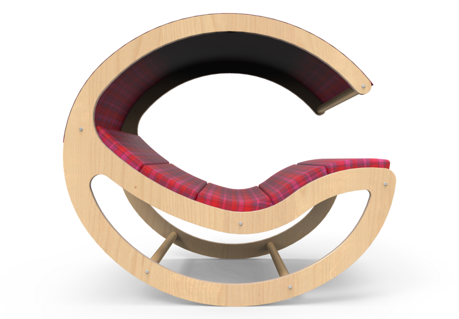 Лежак качалка из фанеры