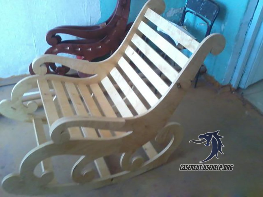 Стул качалка из фанеры