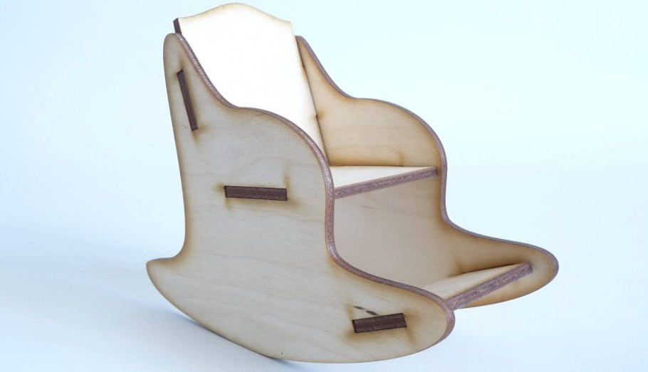 Стул качалка из фанеры