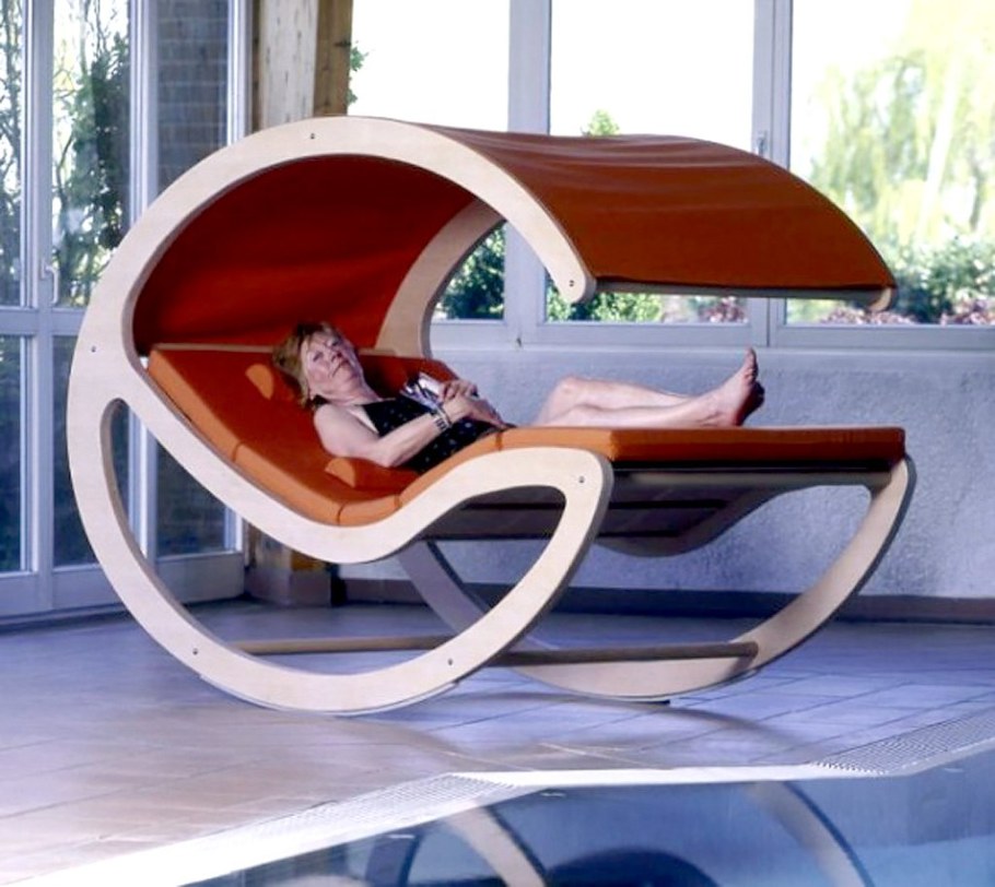 Шезлонг вудворкинг складной