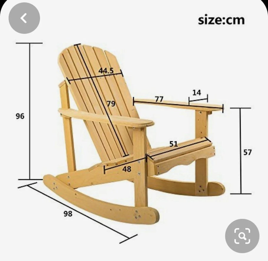 Садовое кресло из дерева