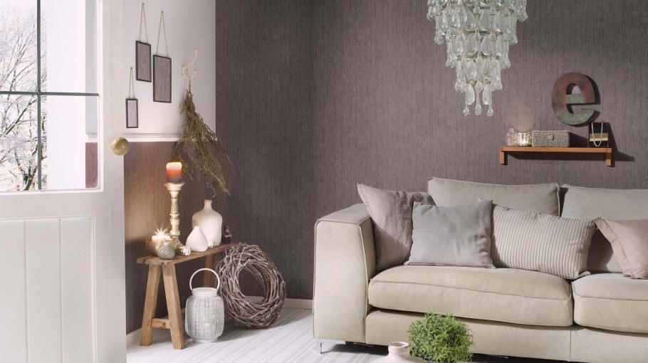 Обои Erismann в интерьере гостиной