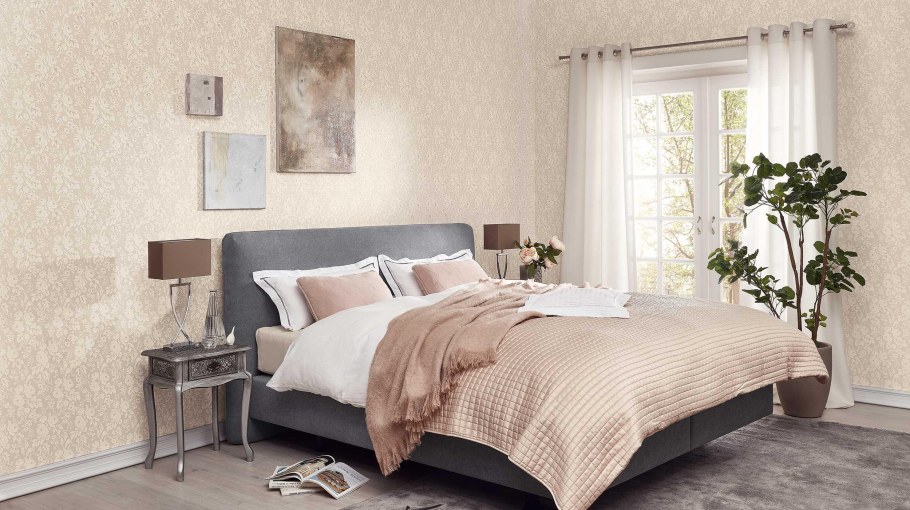 Обои Эрисман в интерьере спальни