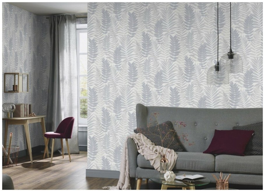 Обои Erismann в интерьере гостиной