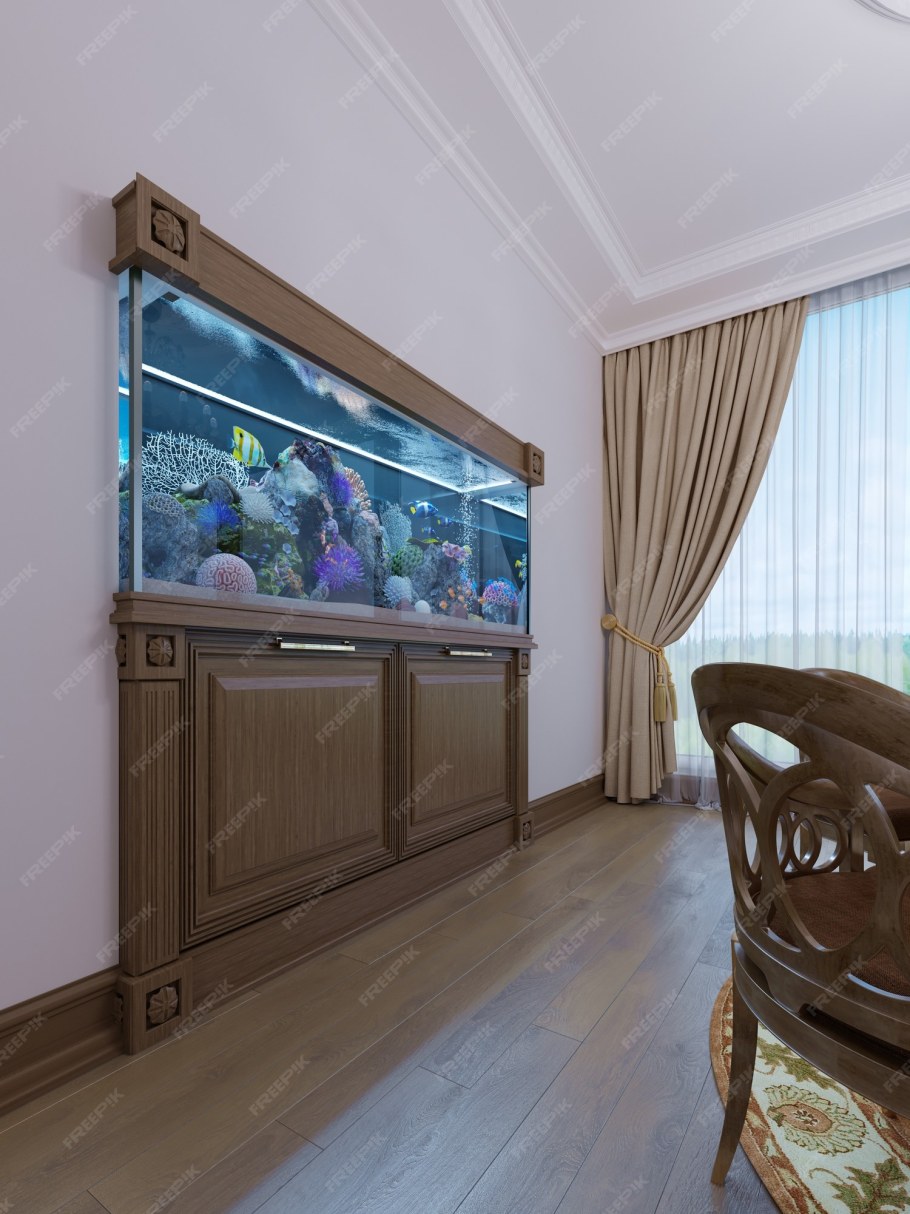 Шкаф со встроенным аквариумом