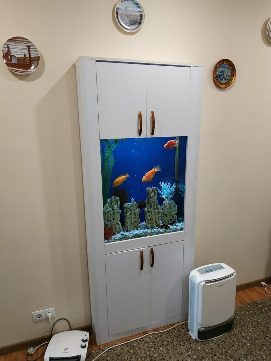 Аквариум в шкафу