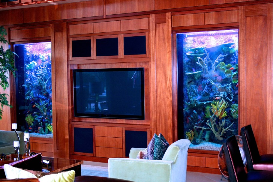 Аквариум в интерьере