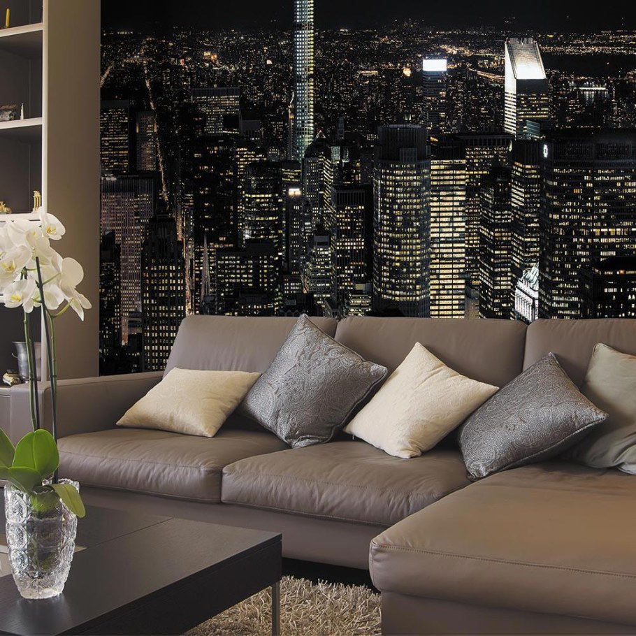 Стильные фотообои в интерьере