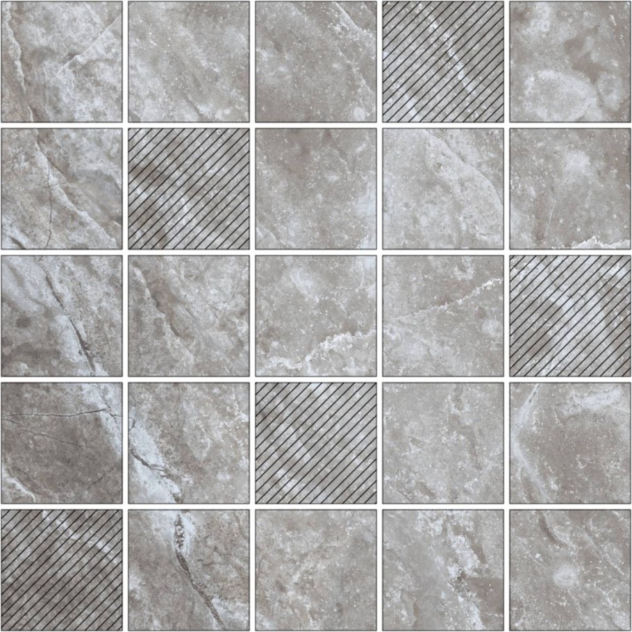 Керамогранит Kerranova Black & White k-62/Nr Grey 60x60