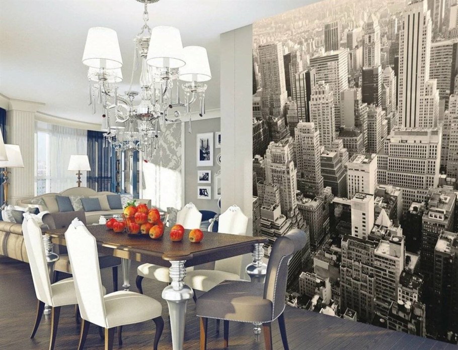 Фотообои для стены кухни