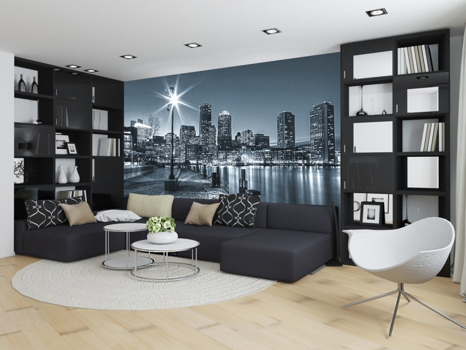 Фотообои в современном интерьере