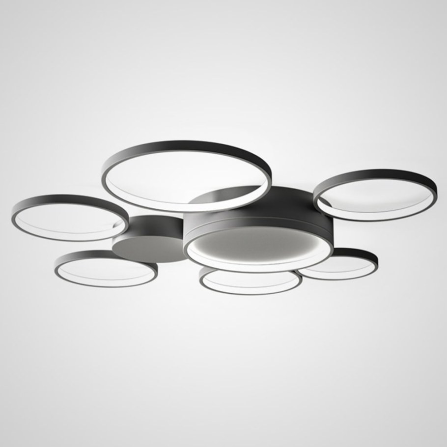 Потолочная люстра Twine / золотые три круга 40+60+80