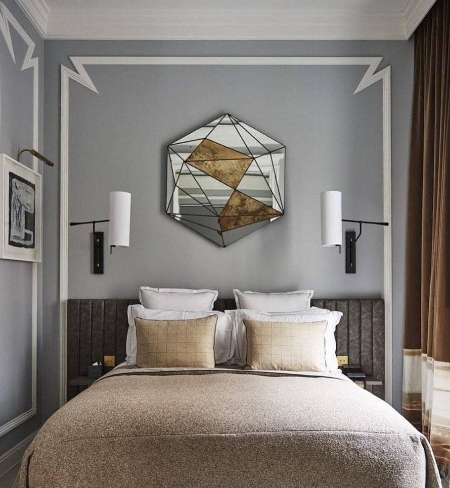 Декор стены в спальне