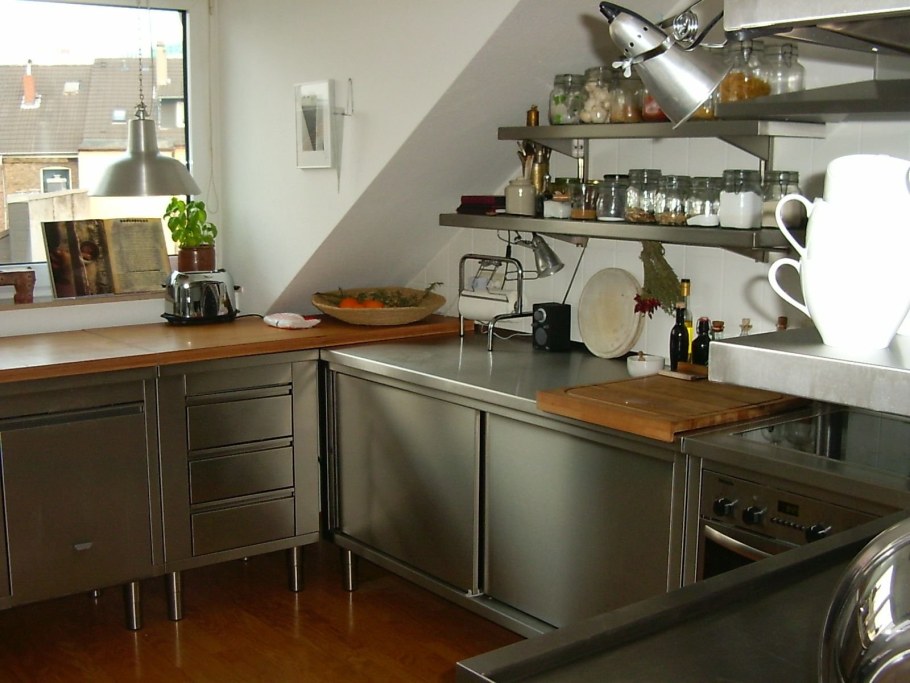 Кухня из нержавейки икеа