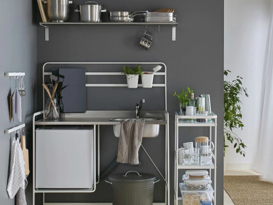 СУННЕРСТА мини-кухня, 112x56x139 см