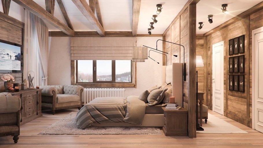 Квартира в деревянном стиле