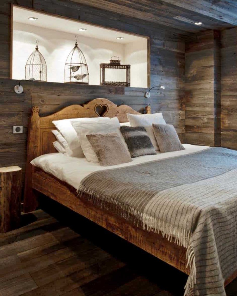 Альпийское Шале интерьер спальня