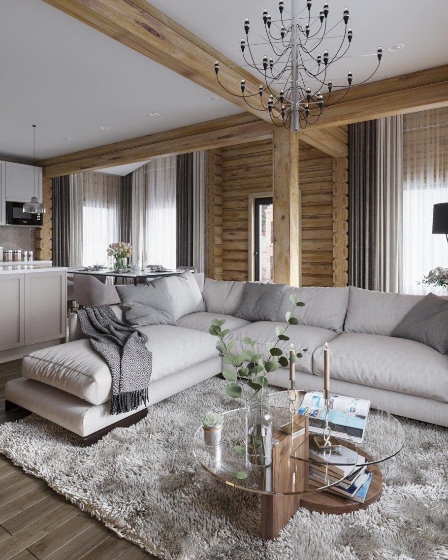 Стильные интерьеры загородных домов