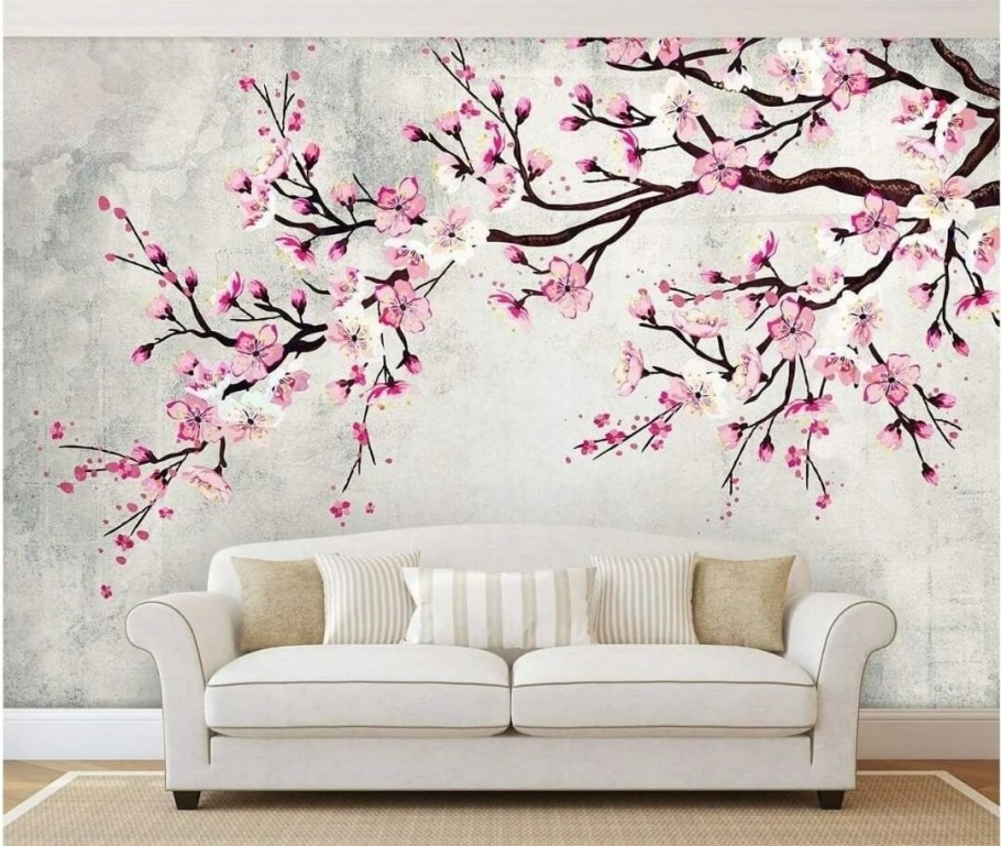 Дерево Сакуры на стене