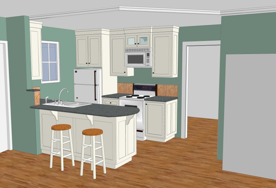 Проект кухни в Sketchup