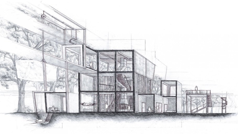 Современная архитектура рисунок