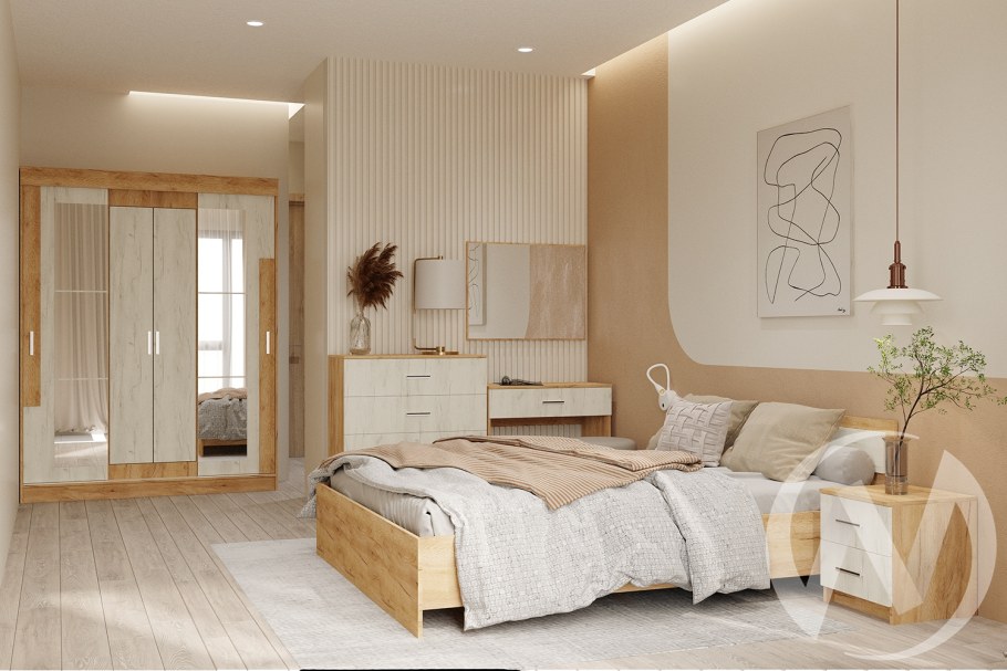 Спальня Гармония Стендмебель дуб крафт