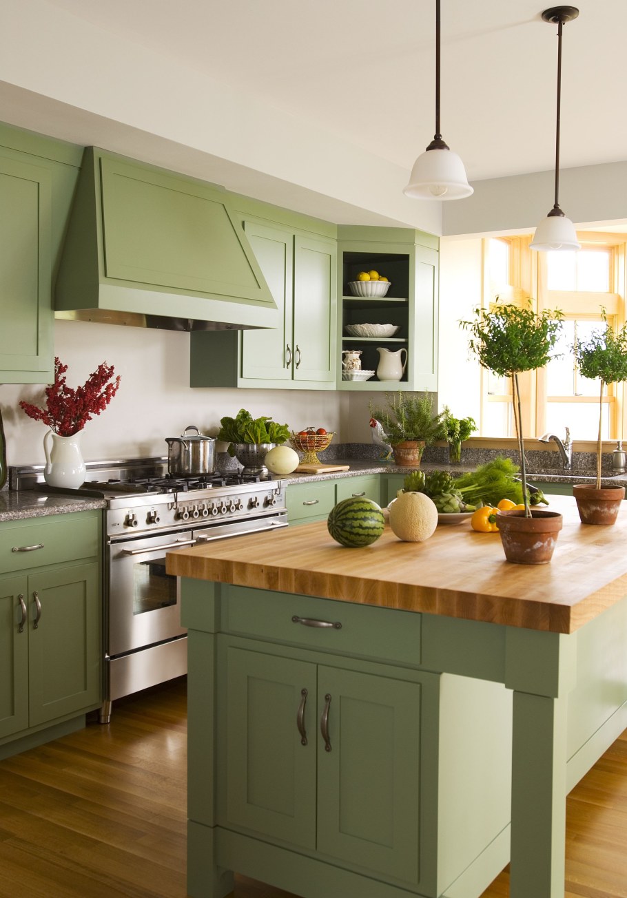 Кухня Прованс фисташка олива