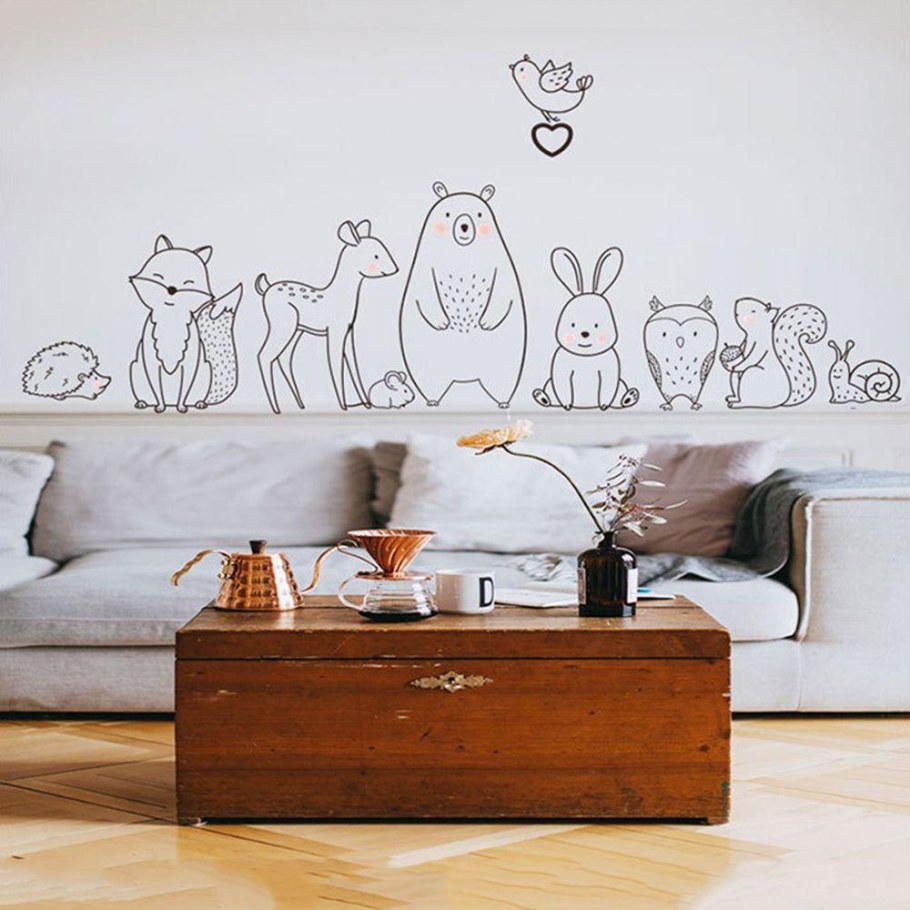 Интерьерные наклейки горы в детскую