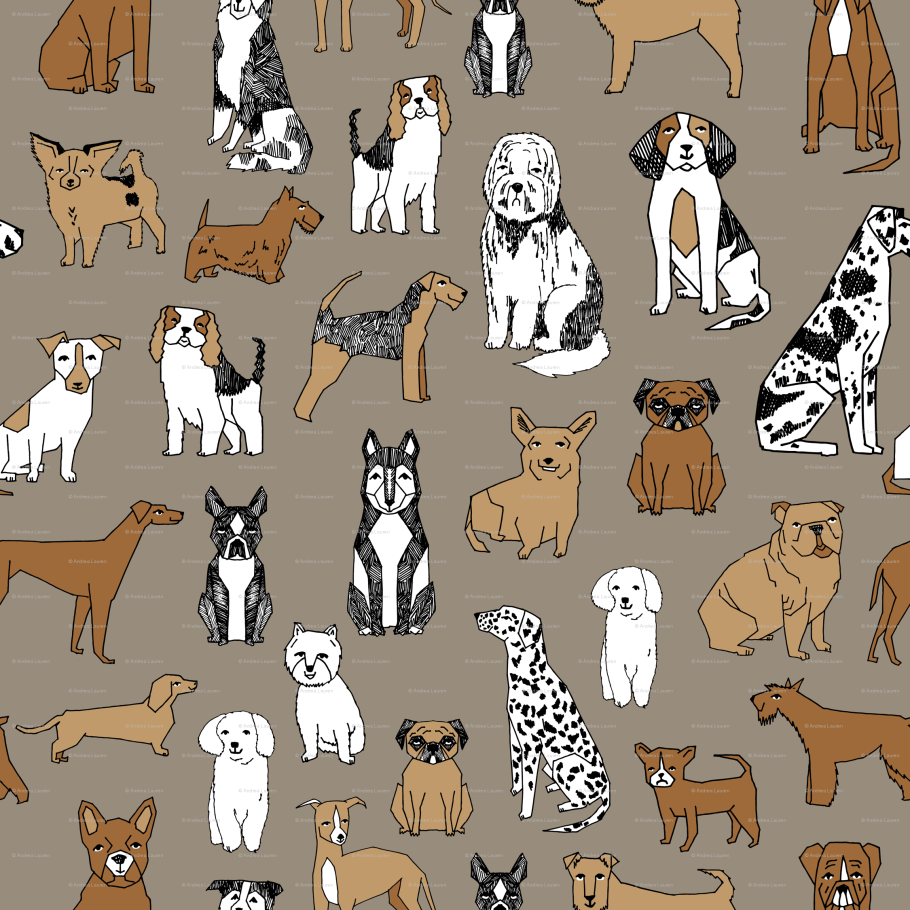 Стилизованные собачки