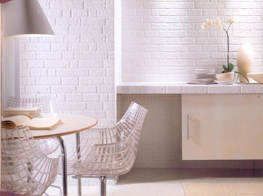 Плитка под кирпич в интерьере