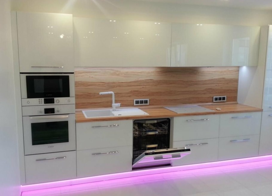 Современные кухни прямые 4 метра